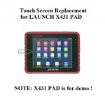 Touch Screen Panel Digitizer Replacement for LAUNCH X431 PAD